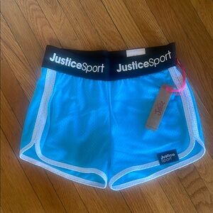 NWT Justice Blue Girl’s  Shorts size 7/8